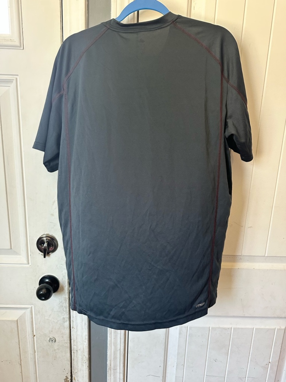 Adidas Men's Short Sleeve Poly Climalite T-Shirt Size XL Performance Workout - Picture 3 of 6
